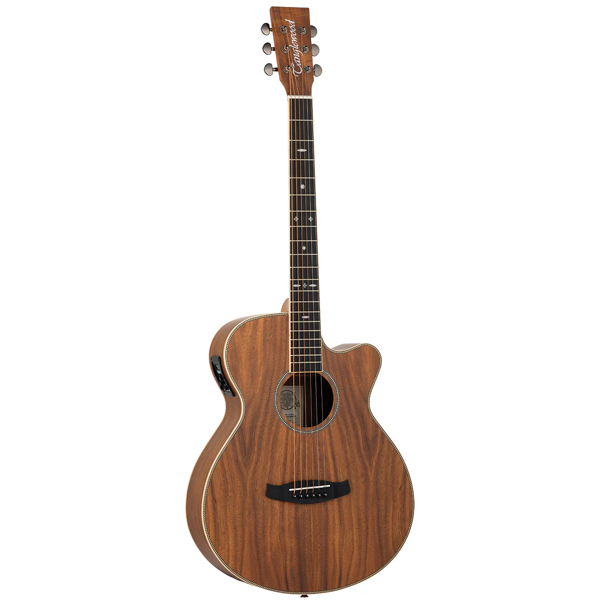 Tanglewood TRU4-CE-AK Reunion Pro Solid top all Koa Super Folk Cutaway Electric