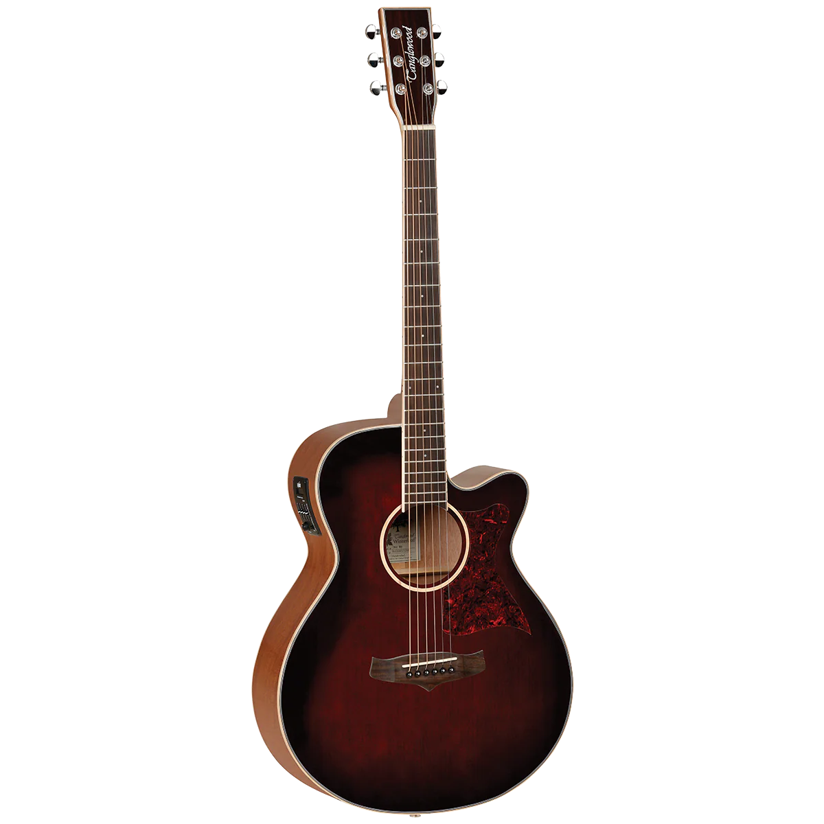 Tanglewood TW4WB Winterleaf Super Folk Cutaway Electric Whiskey Barrel Burst