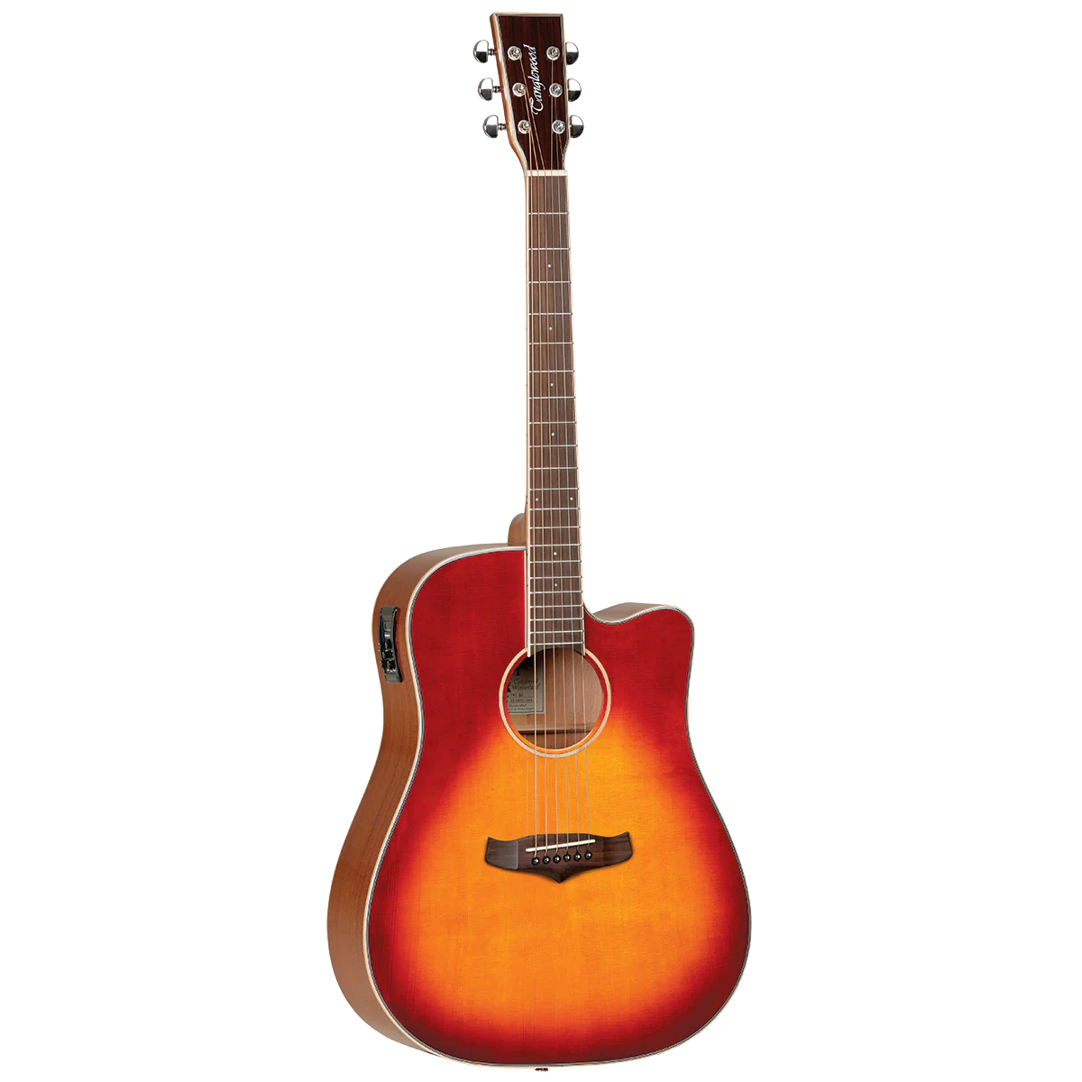 Tanglewood TW5SB Winterleaf Dreadnought Cutaway Electric Sunburst