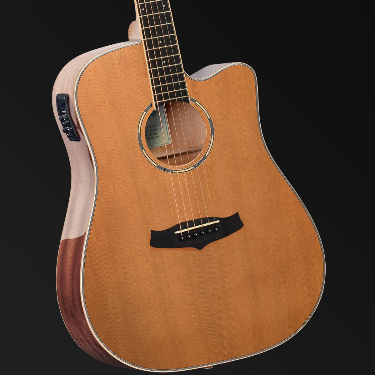 Tanglewood Winterleaf Pro Dreadnought Cutaway Electric Acoustic Gloss Finish Guitar - Image 2