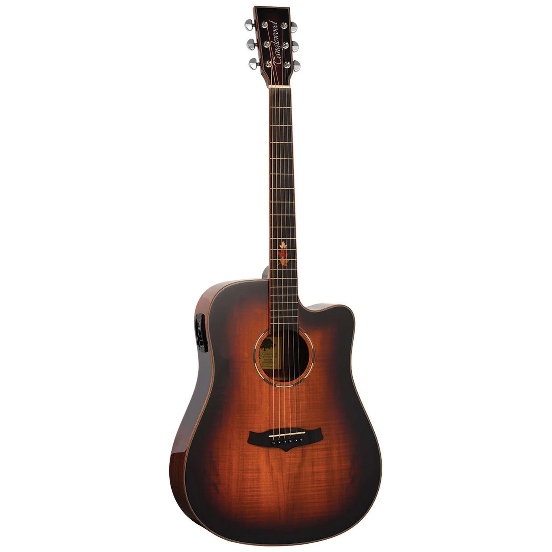 Tanglewood Winterleaf Pro Exotic Dreadnought Cutaway Electric Koa