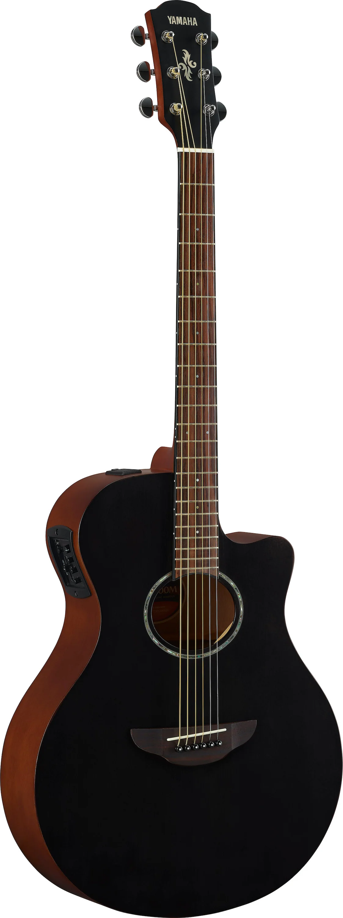 Yamaha APX 600 Matte - Smoky Black Thinline Acoustic Guitar with Cutaway and Pickup