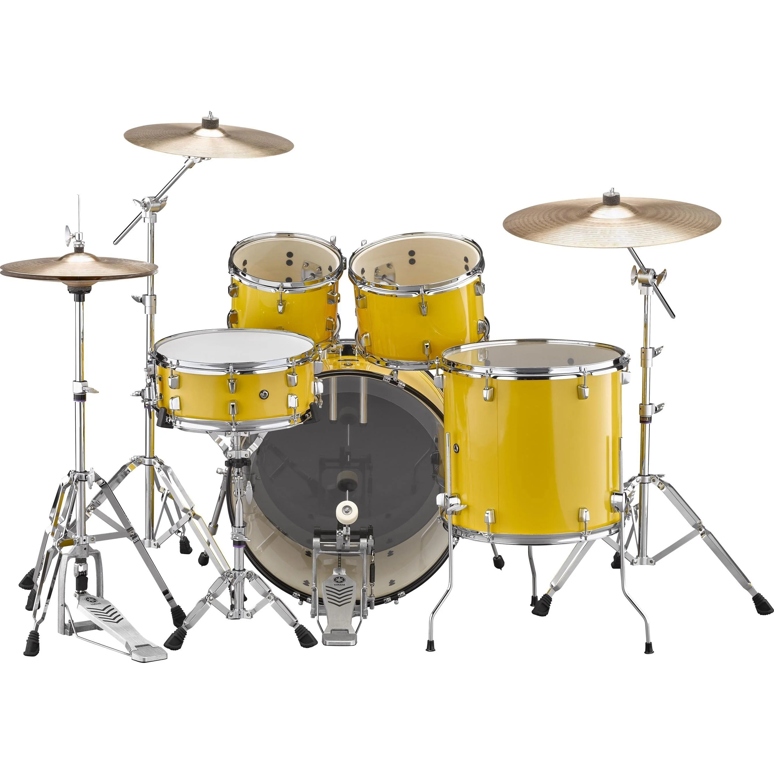 Yamaha Rydeen Euro Drum Kit In Mellow Yellow With Hardware Cymbals Sticks And Stool - Image 3